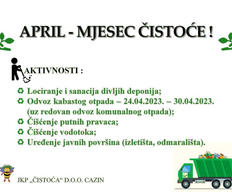 April mjesec čistoće